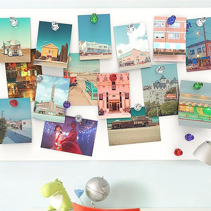 Ant Mag Magnetic Push Pins Strong Push Pin Magnets for Fridge Whiteboards Calendars Maps in School & Office Pack of 52 Assorted-DeskLoop Office