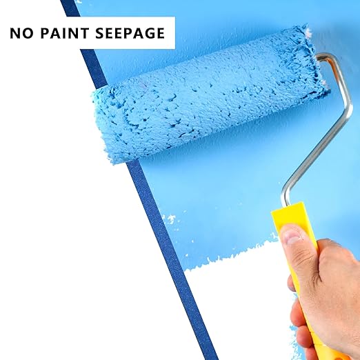 SWRT 2 Inch x 55 Yards x 12 Rolls (660 Total Yards) Premium Blue Painters Tape - Masking Tape, Paint Tape, Multi-Surface Blue Tape for Painting, No Residue, Easy Removal, Decorating, Trim, Crafts-DeskLoop Office