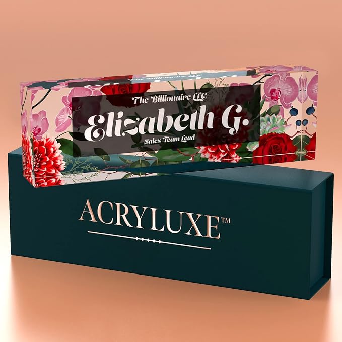 Desk Name Plate Personalized, Custom Name Plates, 2½/x8 Inches, Thick - Image 8
