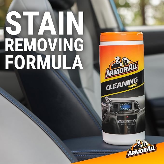 Armor All Car Cleaning Wipes, Wipes for Car Interior and Car Exterior, 90 Wipes Each-DeskLoop Office