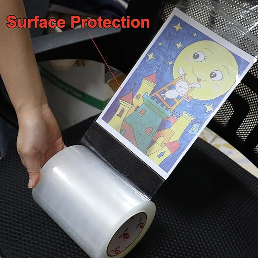 BOMEI PACK Clear Shipping Tape 6" Wide, 6 inch x 110 Yards (330ft), Industrial Grade 6 inch Heavy Duty Packing Tape for Box Office Moving, Shipping and Mailing-DeskLoop Office