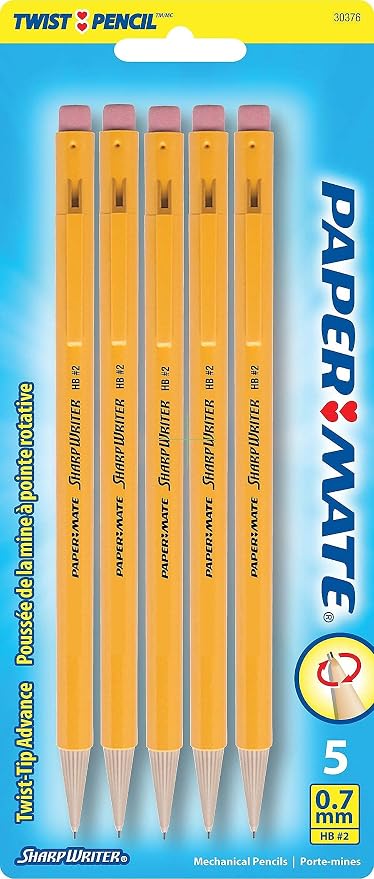 Papermate Sharpwriter Mechanical Pencil, 5 Pencils per Pack - Image 5