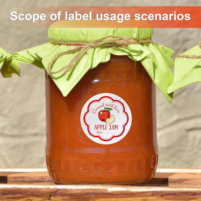 Methdic 1.5" Diameter High Visibility Printable Round Labels,Matte White,600 Customizable Blank Stickers-DeskLoop Office