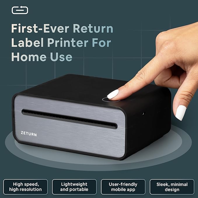 Wireless Return Label Printer – Compact, Battery-Powered & Easy-to-Use Package Returns from Home-DeskLoop Office