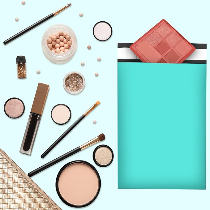 120PC Poly Mailers 6x9 Inch Teal Mailing Envelopes Bags Shipping Bags with Self Adhesive Waterproof and Tear-Proof Postal Bags-DeskLoop Office