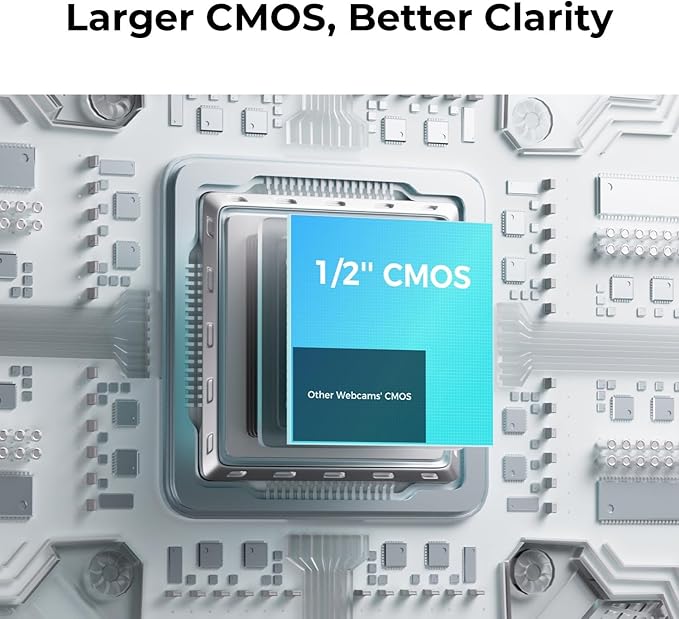 OBSBOT Meet 2 Webcam 4K - AI Framing & Auto Tracking, 1/2" Sensor, 60FPS, Auto Focus, HDR, Dual Mics - Lightweight USB Web Camera for Streaming, Zoom Meetings, Gaming. (Aurora Green)-DeskLoop Office