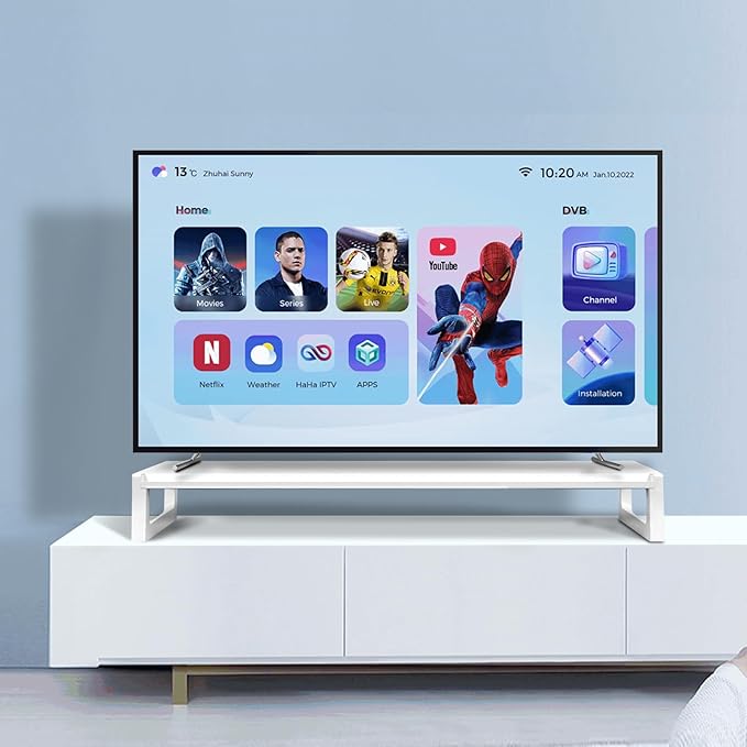 Dual Monitor Stand Riser – 36-Inch Computer Monitor Stand with Multifunctional Slot for 2 Monitors, Multi-Purpose Desktop Storage for Laptop, Printer, TV-DeskLoop Office