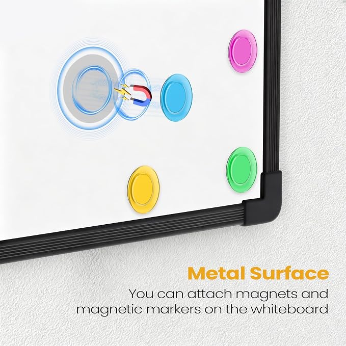 Black Frame Small Dry Erase Board - Image 7