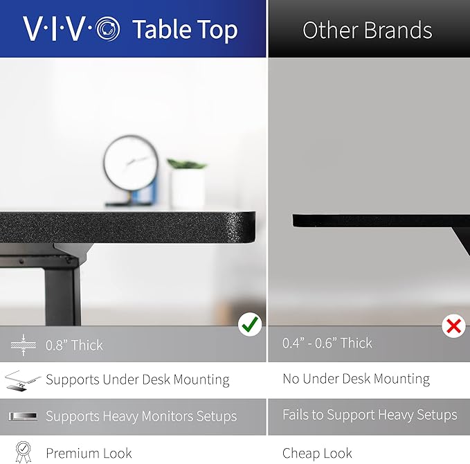 VIVO Electric Corner L-Shaped 75 x 63 in Standing Desk, Memory Height Adjustment, Dark Walnut Top Black Frame, DESK-E3CTD-75-DeskLoop Office