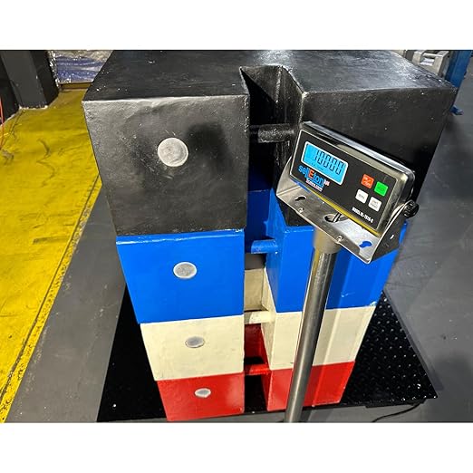 SellEton SL-5x5-2.5K Heavy-Duty, Industrial Floor Scale, Metal Indicator with Platform Scale (60" x 60",2500 lbs x 0.5 lb)-DeskLoop Office