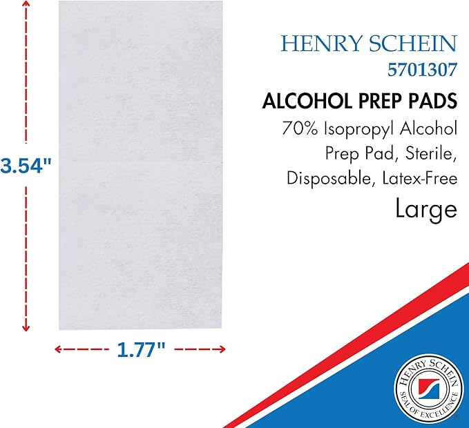 Large Alcohol Prep Pads (4 Boxes, 800 Total) – 70% Isopropyl Alcohol Wipes, Individually Wrapped – 2-Ply, Textured – Skin Prep Alcohol Swabs – Sterile Pads-DeskLoop Office