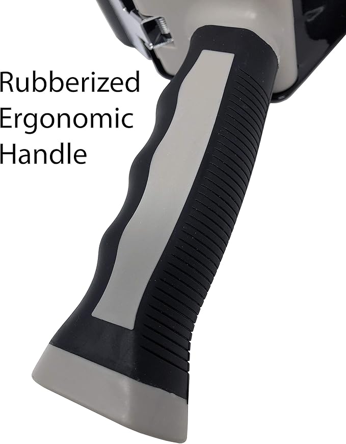 Clipco Tape Dispenser Gun with Packing Tape Included and Rubberized Handle (Pack of 3) (Black-Gray)-DeskLoop Office