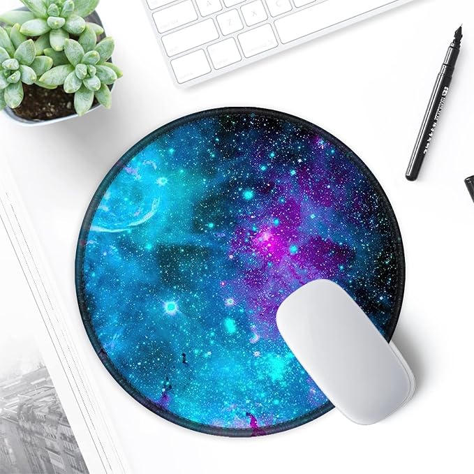 ITNRSIIET Round Mouse Pad with Stitched Edge Premium-Textured Waterproof - Image 7