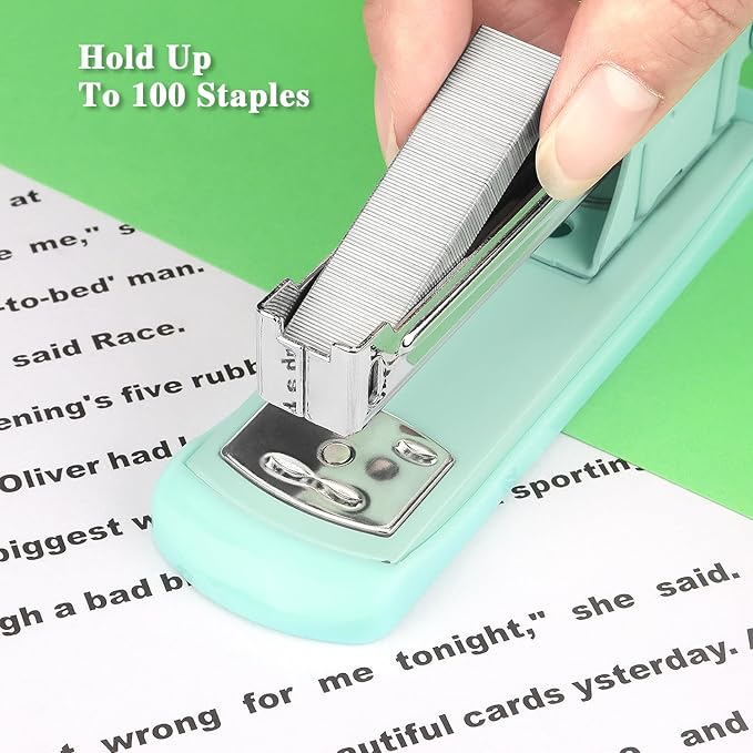Tamaki Stapler, Office Stapler, Staplers for Desk(Green)-DeskLoop Office