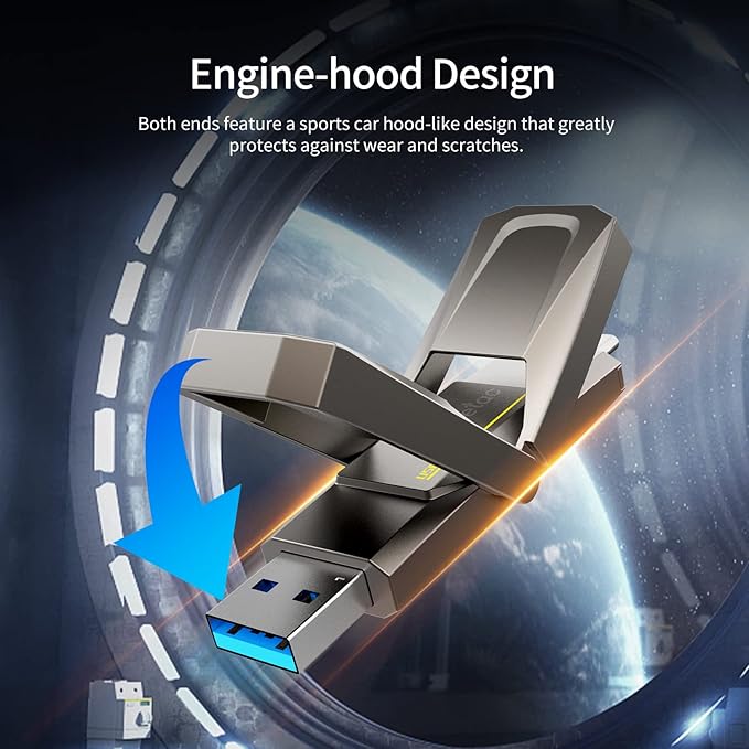 Netac 512GB Portable External USB Solid State Drive Type-c and USB 3.2 Dual Interface, up to 400MB/s for Data Storage, Expansion of Storage for Photos/Videos/Music/Files, US5-DeskLoop Office