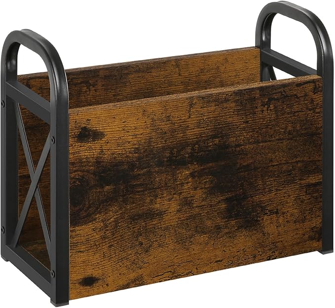 YINMIT Magazine Holder, Magazine Rack Floor, Magazine Storage Basket, Folder Organizer Bin for Books, Newspapers, Tablets-DeskLoop Office