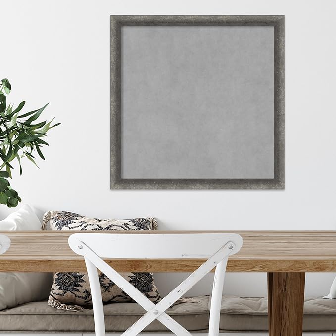 Amanti Art Grey Framed Magnetic Board 22x22 Medium Vision Board - Image 6