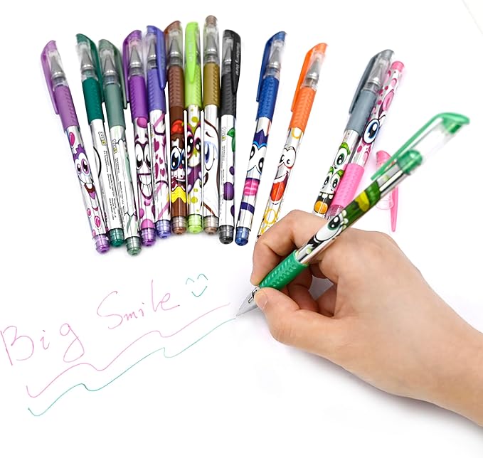 Scentos 24-Pack Scented Metallic Gel Pens for Kids – Non-Toxic Gel Ink for Drawing, Coloring & Journaling – Sweet Scents – Safe Art Supplies for Ages 3+-DeskLoop Office