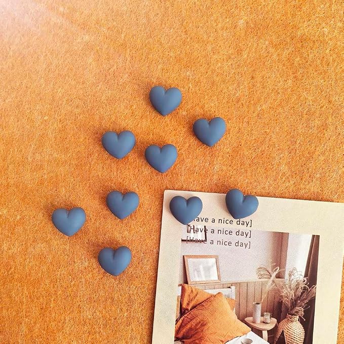 28pcs Decorative Heart Push Pins Dark Blue Thumbtacks Thumb Tacks - Image 3