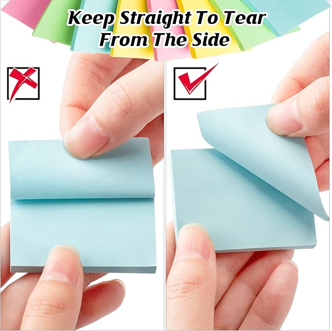 120 Pads Sticky Notes Bulk 1.5 x 2 Inch Mini Self Stick Note Small Assorted Bright Colors Paper Memo for Office School Notebook Supplies 50 Sheets/pad (Classic Color)-DeskLoop Office