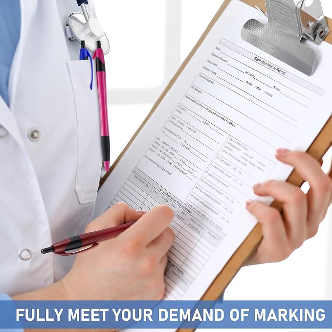 120 Pack Ballpoint Pens Bulk Retractable Ballpoint Pen 1.0mm Medium Point Black Ink Smooth Writing Soft Gripped No Smear for Teacher School Office Journaling Supplies, 6 Colors-DeskLoop Office