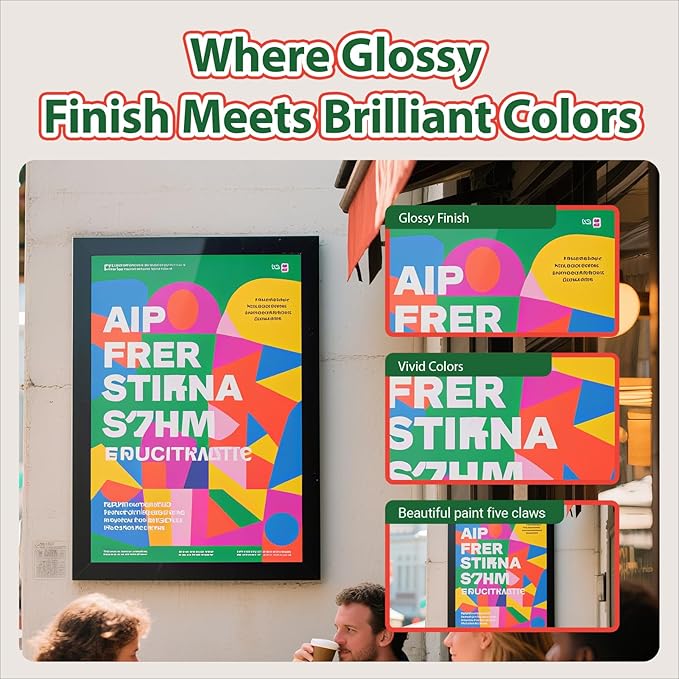 Uinkit Glossy Inkjet Photo Paper 8.5x14 Legal Size, 48lb 180gsm, 100 Sheets - Professional Photographic Quality, Compatible with Dye Ink Inkjet Printers, High-Gloss Finish for Vibrant Prints-DeskLoop Office