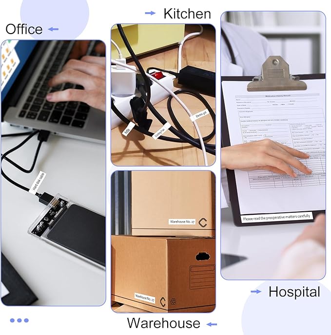 2PK TZe-FX251 1" Compatible for Ptouch Flexible ID Laminated Tape TZ-FX251 24mm 0.94 White Cable Wire Labels Tape for PT-D600 PT-D610BT PT-P710BT P700 Label Maker-DeskLoop Office