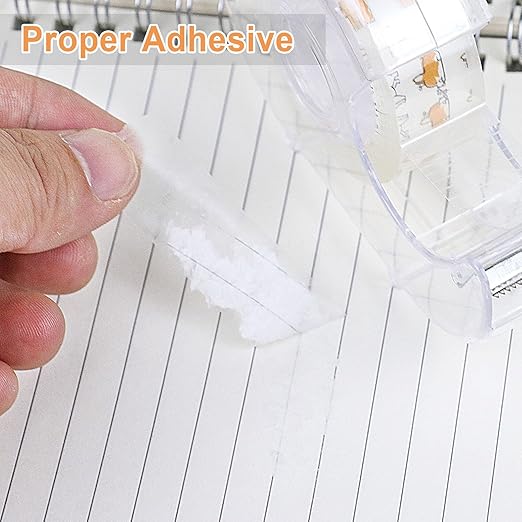 BOMEI PACK 24PACK Transparent Tape with Dispenser, Office Clear Tape Refill Rolls with Dispenser Bulk for DIY, Gift Wrapping, Repairing, Home and School, 3/4in x 1000in