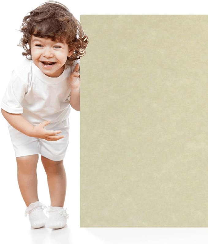 50 Natural Parchment 65lb Cover Paper Sheets 9" X 9" (9X9 Inches) Scrapbook Album Cover Square Size - Printable Old Parchment Semblance Through The Processing of The Pulp-DeskLoop Office