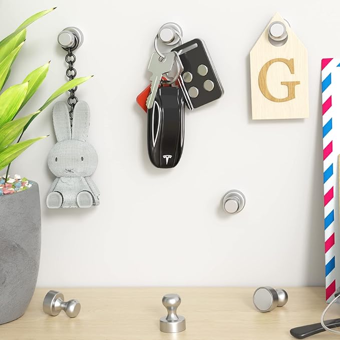 Grtard 48 Pack Magnetic Push Pins, Fridge Magnets for Whiteboard, Whiteboard Magnets Refrigerator Magnets, Small and Strong Push Pin Magnet for Office, School, Locker, and Map Magnet-DeskLoop Office