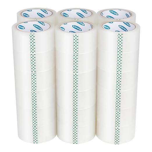 Packing Tape, 36 Rolls Clear Packing Tape 2 Inches Wide, 65 Yards Per Roll, for Shipping Tape, Packaging Tape, Moving Tape & Sealing Tape.-DeskLoop Office