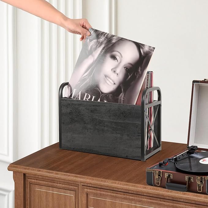 YINMIT Magazine Holder, Magazine Rack Floor, Magazine Storage Basket, Folder Organizer Bin for Books, Newspapers, Tablets-DeskLoop Office