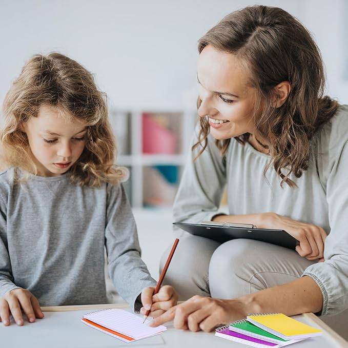 36 Pcs Small Pocket Notebooks 3 x 5 Inch Mini Memo Spiral Notepads Top Bound College Ruled Lined Note Pads for Back School Office Journaling Noting, 75 Sheets/Pad (Rainbow)-DeskLoop Office