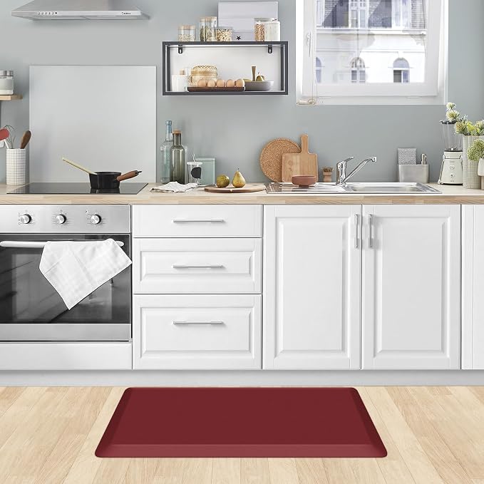KitchenClouds Kitchen Mat Cushioned Anti Fatigue Kitchen Rug 0.8inch Water - Image 7