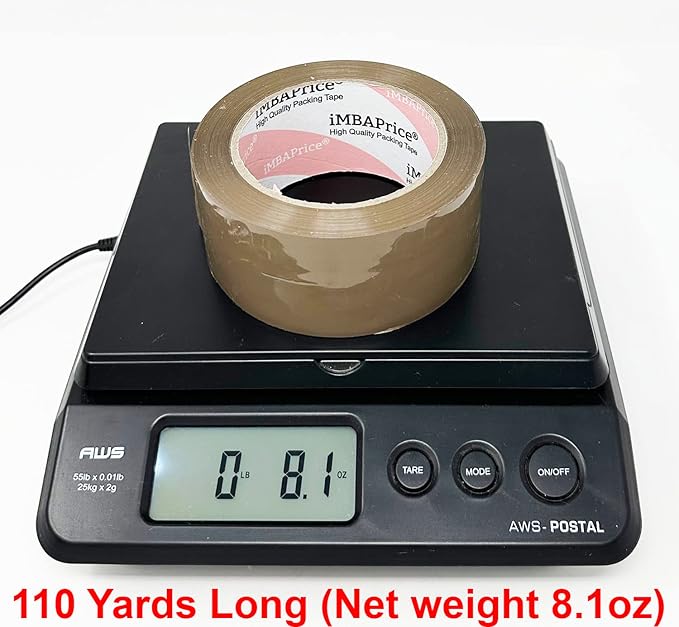 iMBAPrice - 2-inches x 110 Yards, Pack of 36 Tan/Brown Color Packing Shipping Storage Box Sealing Packaging Tape, Office & Storage-DeskLoop Office