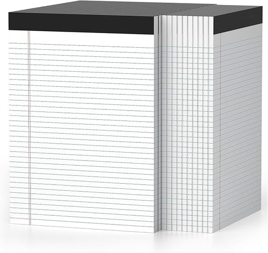 24 Pcs Legal Pads 8.5" x 11" College Ruled Note Pads 8.5 x 11.75 Inch Micro-Perforated Notepad 720 Sheets in Total Lined Writing Paper Notebook for Office, School Supplies & To-Do Lists 30 Sheets/Pad-DeskLoop Office