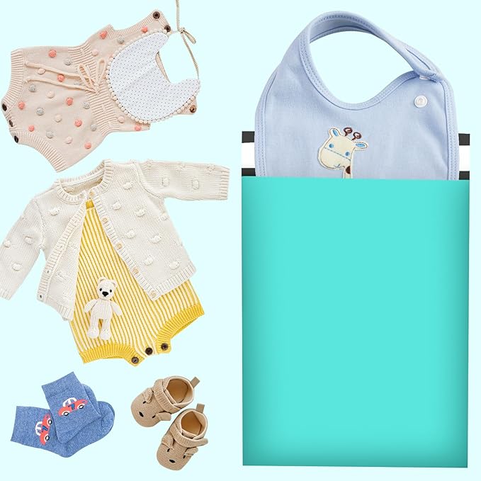 Poly Mailers 10x13 Inch 200 Pcs, Teal Shipping Bags, Mailing Envelopes with Self Seal Adhesive Strip, Waterproof and Tear-Proof Poly Bags for Non-Fragile Items-DeskLoop Office