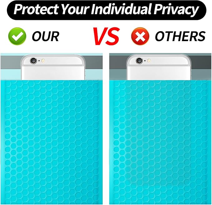 Bubble Mailers 3.5x5 inch 40Pack Teal Bubble Mailers Self-Seal Padded Mailing Envelopes Bubble Opaque Padded Mailer for Small Businesses to Package and Mail Jewelry Cosmetics#0000-DeskLoop Office