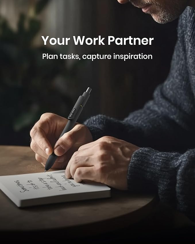 16 Pcs Gel Pens - 0.7mm Fine Point Smooth Writing Fidget Pens, Quick-Dry Long Lasting Black Ink, Office & School Supplies Men Women Student (16 Count, Black Ink)-DeskLoop Office