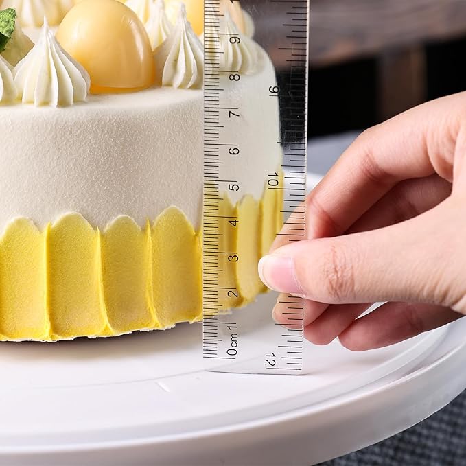 Koogel 2PCS Plastic Clear Rulers, 12 inch Transparent Plastic Straight Rulers with Centimeters and Inches, Measuring Tool for Student Kids School Office Home-DeskLoop Office