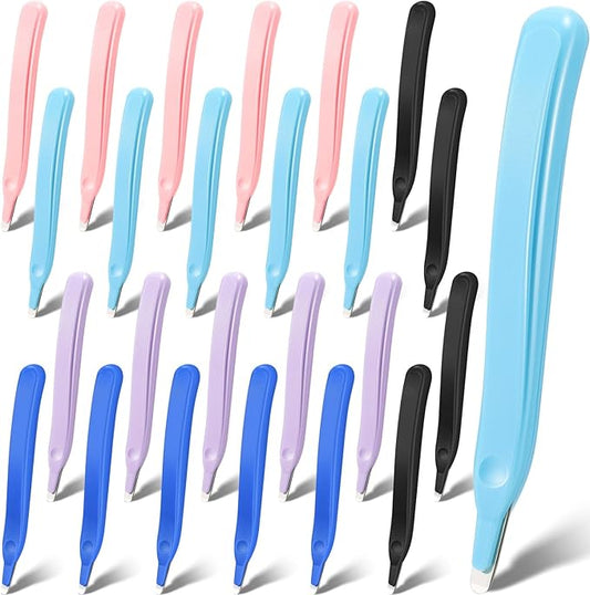 Crtiin 24 Pcs Magnetic Staple Remover Bulk Staple Remover Puller Removing Pen Operation Christmas Tool Gifts Rubberized Office School Gift (Macarons Color)-DeskLoop Office