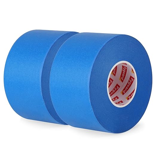 2 Roll Painters Tape 1.89In × 55Yard Blue Painters Tape Bulk Multi-Surface Blue Masking Tape for Wall Painting Edge Treatment DIY Crafts-DeskLoop Office