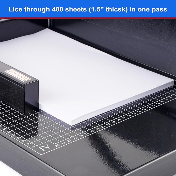 Heavy Duty Paper Cutter,12 inch Guillotine Paper Cutter,Guillotine Paper Cutters and Trimmers Cards Leather with Metal Base for Office Home School (Black, a4)-DeskLoop Office