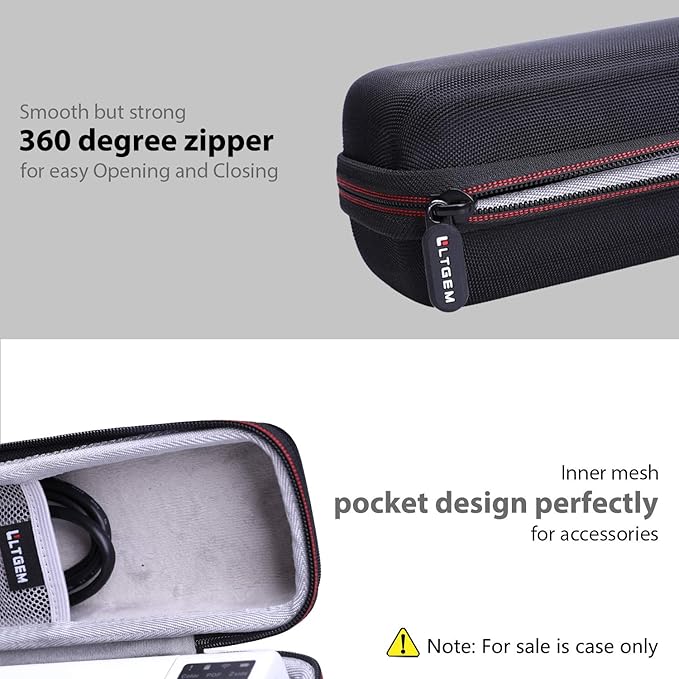 LTGEM Hard Case for Brother DS-640 / DS-740D / DS-940DW / DS-720D & Itari & HP Small USB & Canon imageFORMULA P-208II Document Scanner - Protective Carrying Storage Bag-DeskLoop Office