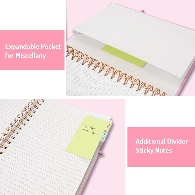 Forvencer A4 Lined Spiral Journal Notebook - Image 7