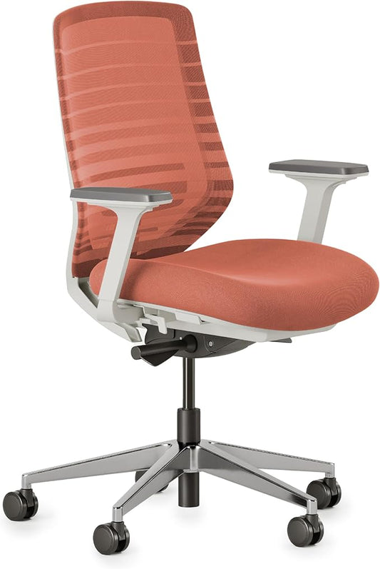 Branch Ergonomic Chair - A Versatile Desk Chair with Adjustable Lumbar Support, Breathable Mesh Backrest, and Smooth Wheels - Experience Optimal Comfort and Support - Poppy-DeskLoop Office