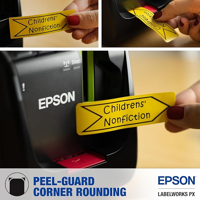 LABELWORKS Epson LW-PX800 Industrial Wireless Label Maker - Desktop Label Printer Compatible with Large Variety of Tape Types-DeskLoop Office