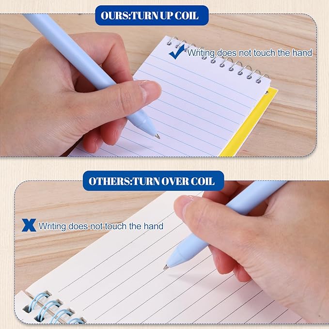 60 Pcs Small Pocket Notebooks 3 x 5 Inch Mini Memo Spiral Notepads Top Bound College Ruled Lined Note Pads for Back School Office Journaling Noting, 75 Sheets/Pad (Rainbow)-DeskLoop Office