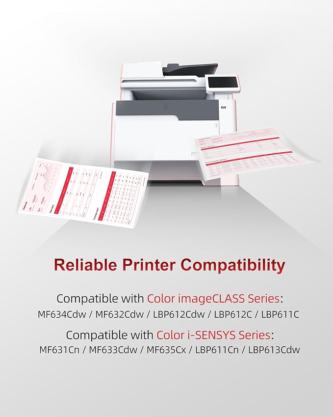 045H Toner Cartridge Set Compatible for Canon 045 Toner cartridges 045H CRG-045 for Canon MF632cdw Toner Work with Canon Color imageClass MF632Cdw MF634Cdw LBP612Cdw MF632 MF634 Laser Printer(4 Pack)-DeskLoop Office