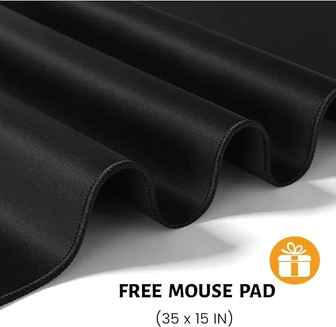 Himimi Electric Standing Desk 55 x 24 inch for Home Office,Sit-Stand Adjustable Desk with Memory Presets,Height Adjustable Desk for Gaming/Working,Free Hook, Lockable Wheels,Mouse Pad,Brown-DeskLoop Office